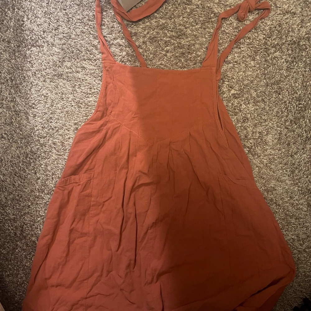 Women's Rust Sleeveless Dress